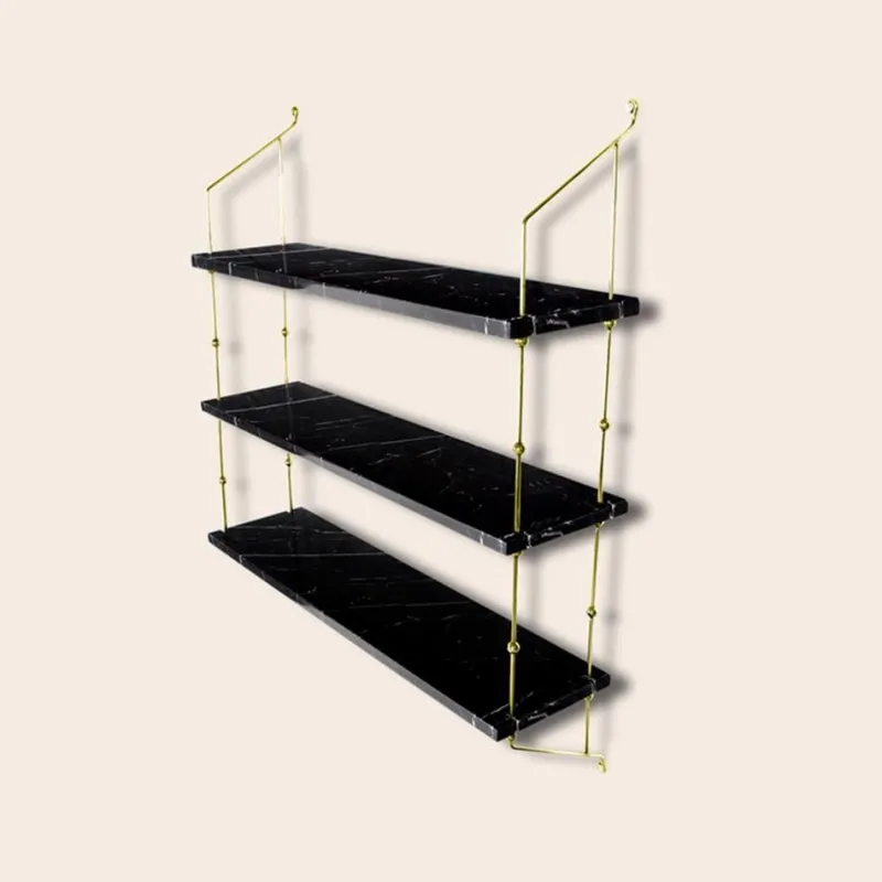 Best Pamono White Carrara Marble and Brass Morse Shelf by OxDenmarq