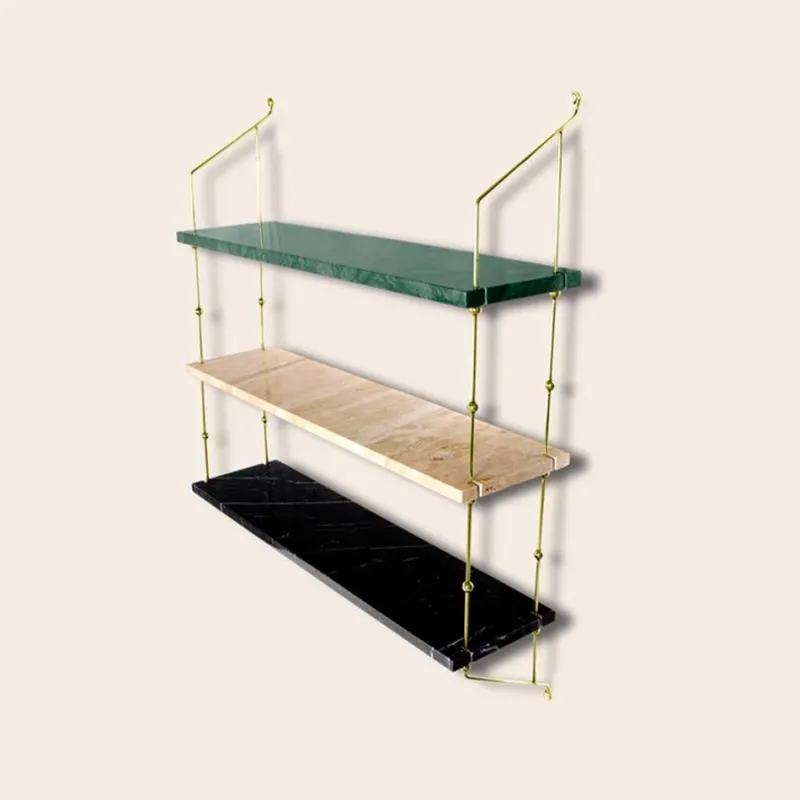 Best Pamono White Carrara Marble and Brass Morse Shelf by OxDenmarq