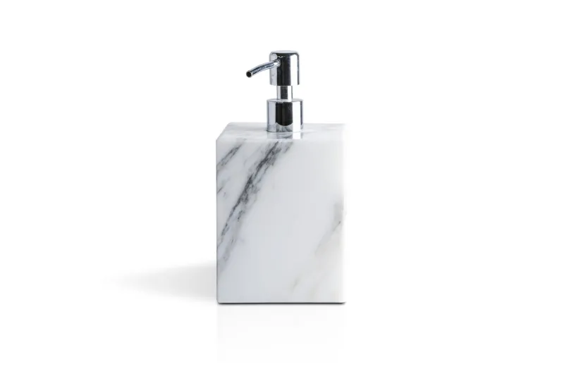 Pamono White Carrara Marble Bathroom Set from FiammettaV Home Collection, Set of 4> Tabletop