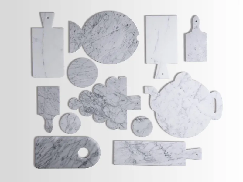 Sale Pamono White Carrara Marble Cutting Board