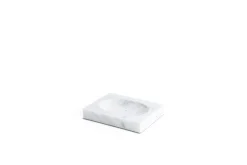 Pamono White Carrara Marble Soap Dish from FiammettaV Home Collection> Decorative Objects