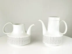 Best Pamono White Ceramic Coffee and Tea Service by Wirkkala for Rosenthal, 1960s, Set of 65