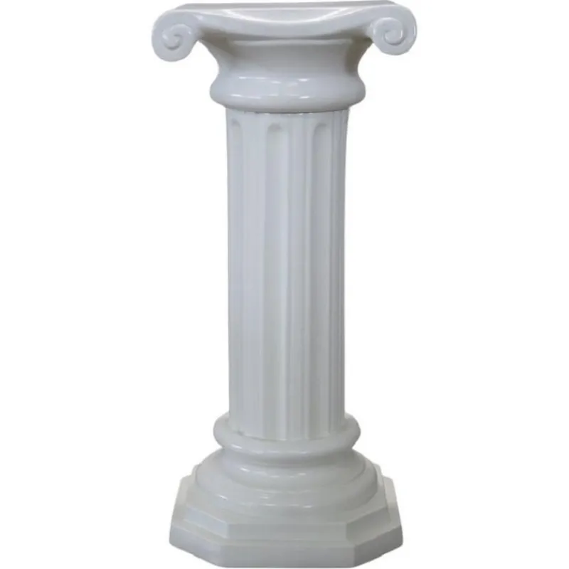 Pamono White Ceramic Column by Bassano> Pedestals And Columns