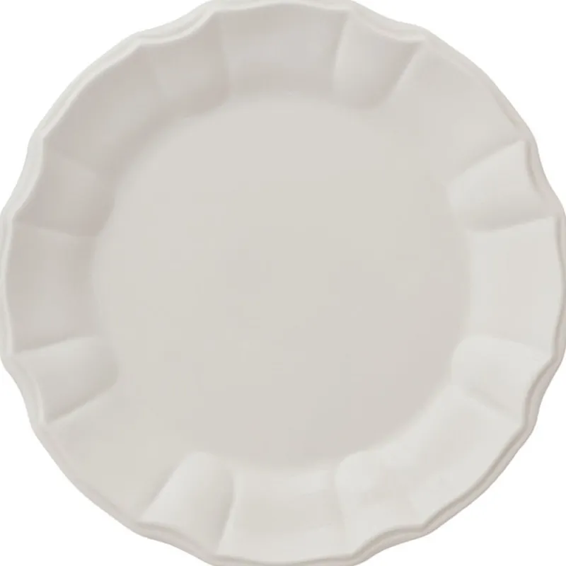 Online Pamono White Dinner a Coste Plates from Este Ceramiche, Set of 6