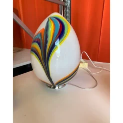 Pamono White Egg Lamp by Simoeng> Table Lamps