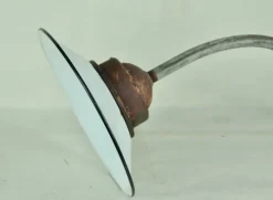 Pamono White Enameled Metal Garden Light, 1940s><noscript><img width=