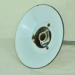 Pamono White Enameled Metal Garden Light, 1940s><noscript><img width=