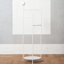 Pamono White Gestus Valet Stand by OK Design> Racks, Hooks & Valets