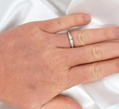 Pamono White Gold and Diamond Eternity Wedding Band from Cartier> Rings