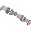 Pamono White Gold Bracelet with Coral and Sapphires and Diamonds> Bracelets