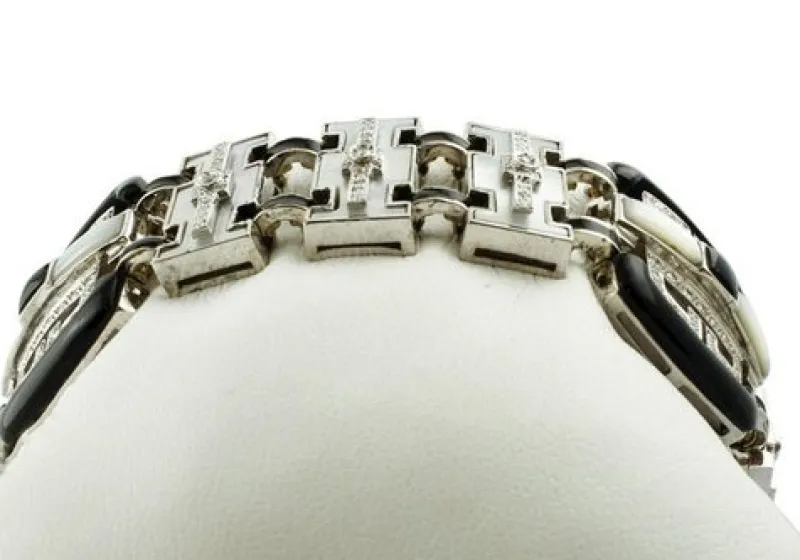 Clearance Pamono White Gold Bracelet with 305 Carat Diamonds