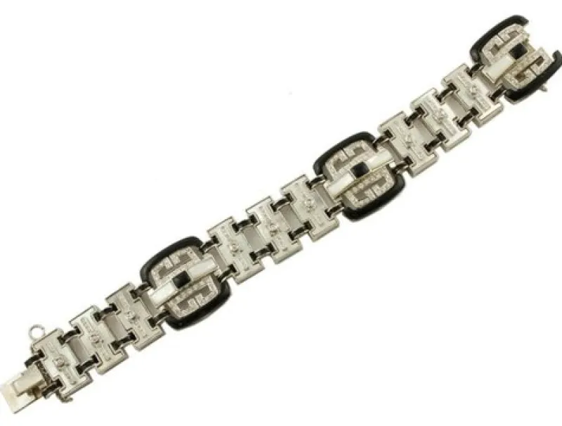 Clearance Pamono White Gold Bracelet with 305 Carat Diamonds