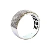 Pamono White Gold Ring with Brilliant-Cut Diamonds and Eight Bands> Rings