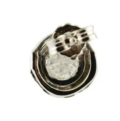 Pamono White Gold Stud Earrings with White Diamonds, Set of 2><noscript><img width=
