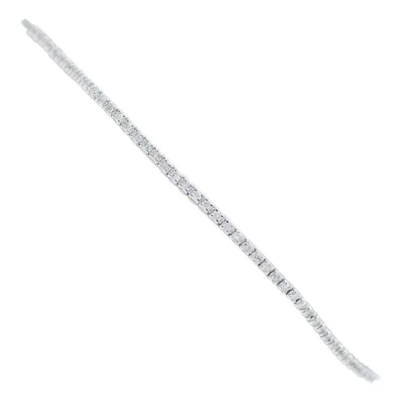 Pamono White Gold Tennis Bracelet with Diamonds> Bracelets