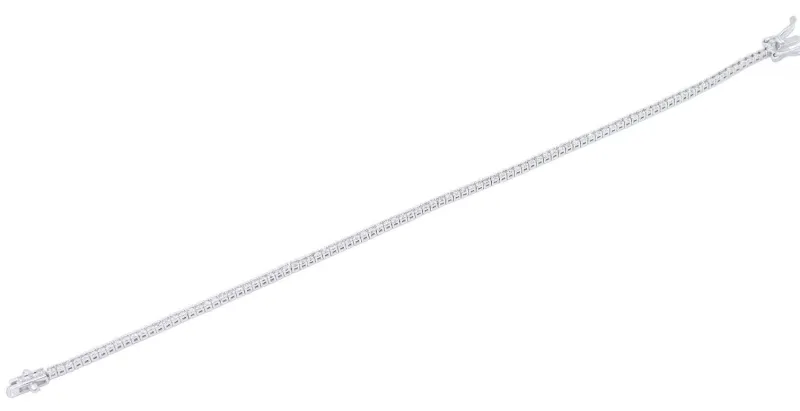 Pamono White Gold Tennis Bracelet with Diamonds> Bracelets