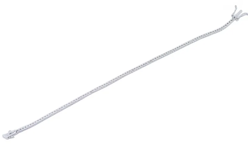 Pamono White Gold Tennis Bracelet with Diamonds> Bracelets
