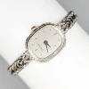 Hot Pamono White Gold Watch with Braided Strap from Tissot