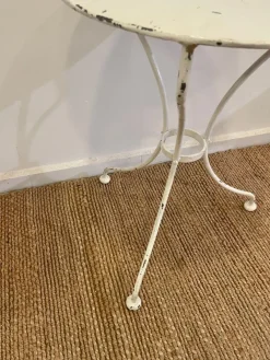 New Pamono White Iron Pedestal Table