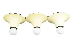 Pamono White Ivory Plastic Teti Wall Lamp by Vico Magistretti for Artemide, 1960s> Wall Lights & Sconces
