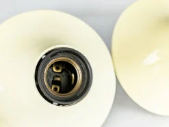 Pamono White Ivory Plastic Teti Wall Lamp by Vico Magistretti for Artemide, 1960s><noscript><img width=