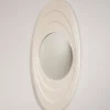 Pamono White Lacquered Wooden Mirror, 1960s> Mirrors