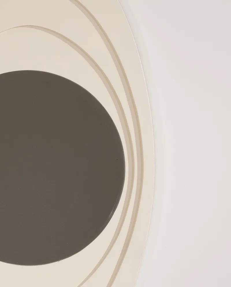 Pamono White Lacquered Wooden Mirror, 1960s> Mirrors