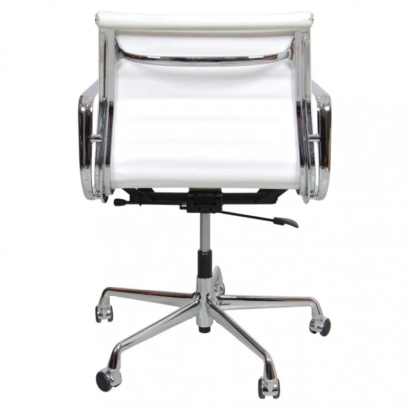 Outlet Pamono White Leather Ea-117 Office Chair by Charles Eames for Vitra, 2000s