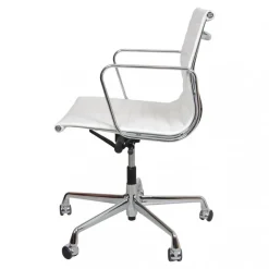Outlet Pamono White Leather Ea-117 Office Chair by Charles Eames for Vitra, 2000s
