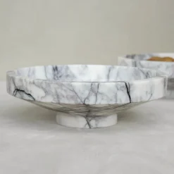 Pamono White Lilac Marble Narrow Bowl from Kiwano Concept> Tabletop|Bowls