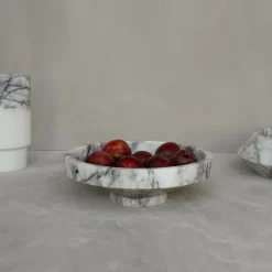 Pamono White Lilac Marble Narrow Bowl from Kiwano Concept><noscript><img width=