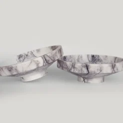 Pamono White Lilac Marble Narrow Bowl from Kiwano Concept><noscript><img width=