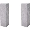 Pamono White Marble Columns, Set of 2