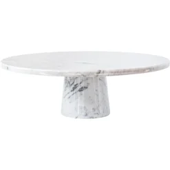 Pamono White Marble Stand Cake> Decorative Objects