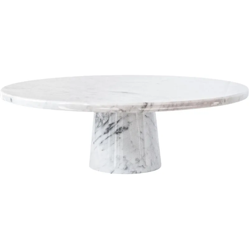 Pamono White Marble Stand Cake> Decorative Objects