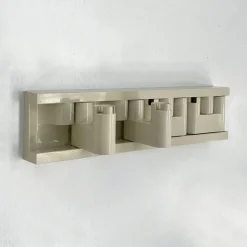 Pamono White Minivip Coat Rack by Benanti & Brunori for Velca Legnano, 1970s><noscript><img width=