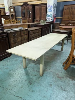 Discount Pamono White Painted Workshop Table
