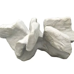 Pamono White Rock Sculpture Group in Ceramic by Bryan Blow, 1970s, Set of 5