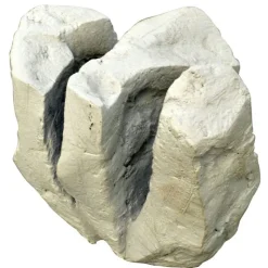 Pamono White Rock Sculpture Group in Ceramic by Bryan Blow, 1970s, Set of 5