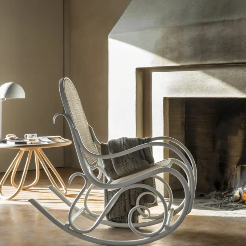 New Pamono White Rocking Chair
