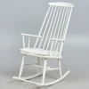 Pamono White Scandinavian Rocking Chair, 1960s> Rocking Chairs