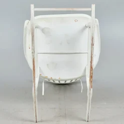 Pamono White Scandinavian Rocking Chair, 1960s><noscript><img width=