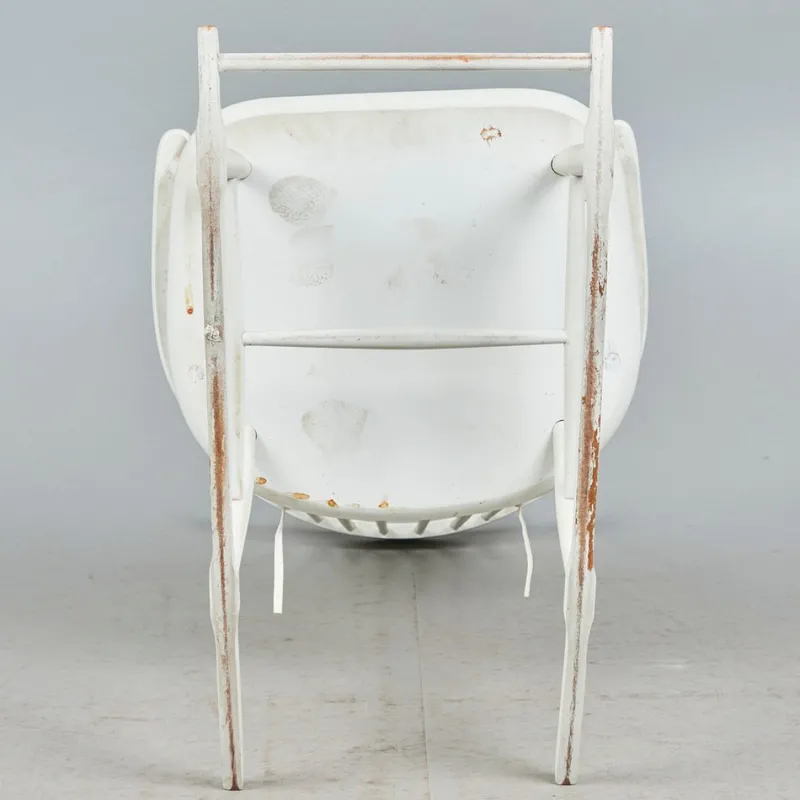 Pamono White Scandinavian Rocking Chair, 1960s> Rocking Chairs