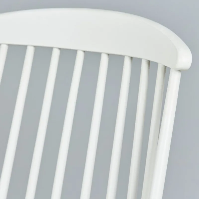 Pamono White Scandinavian Rocking Chair, 1960s> Rocking Chairs