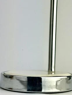 Outlet Pamono White Space Age Table Lamp with Chrome Flex Arm, 1970s