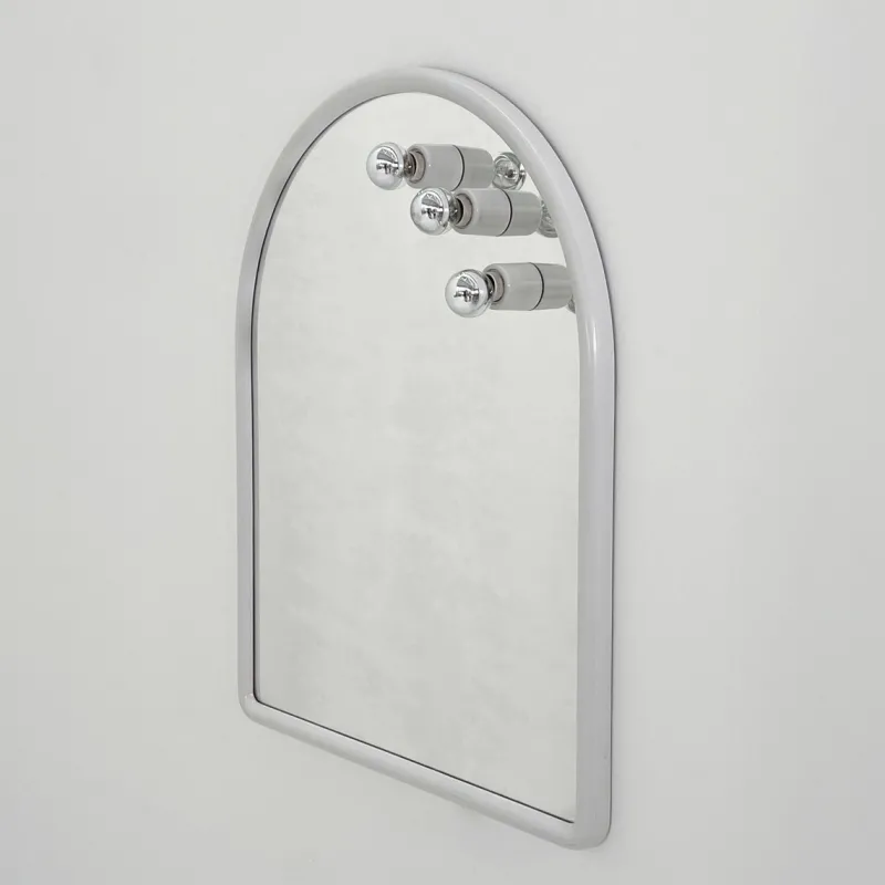 Pamono White Vanity Mirror from Carrara & Matta, 1970s> Mirrors