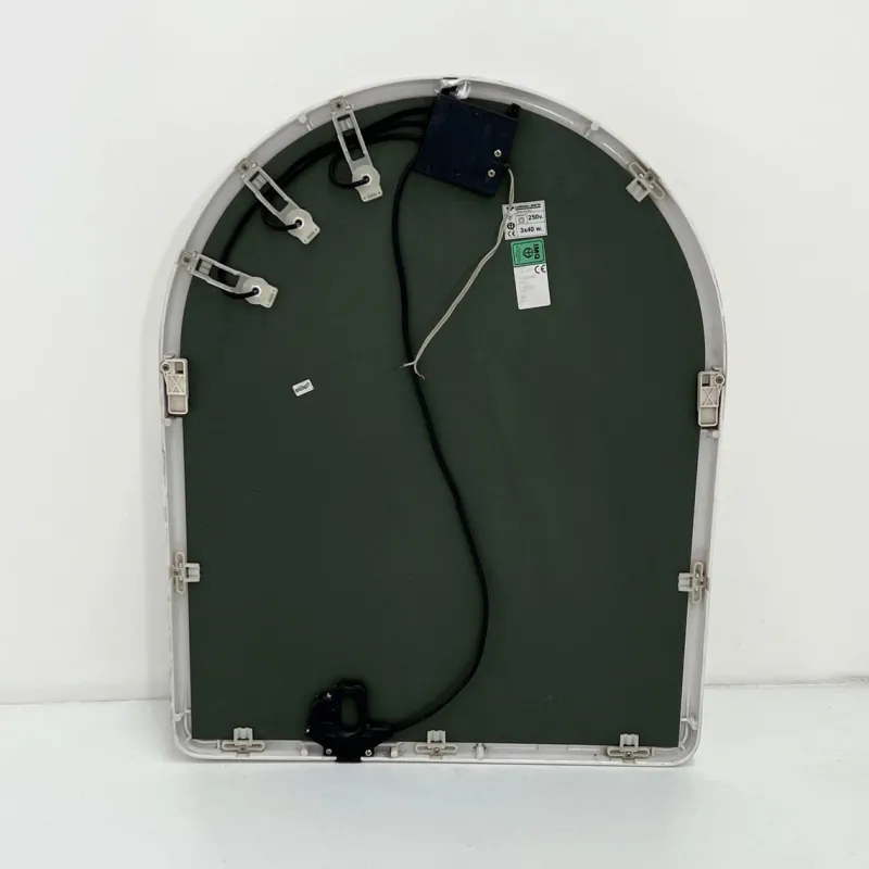 Pamono White Vanity Mirror from Carrara & Matta, 1970s> Mirrors