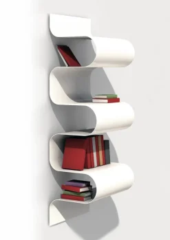 Pamono White Wave Bookshelf by Julien Vidame> Storage
