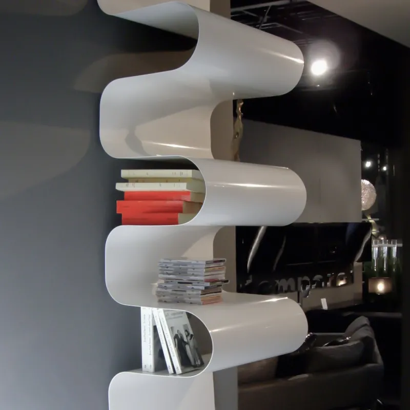 Pamono White Wave Bookshelf by Julien Vidame> Storage