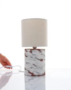Sale Pamono White Wind Ceramic Table Lamp by Katia Langeard